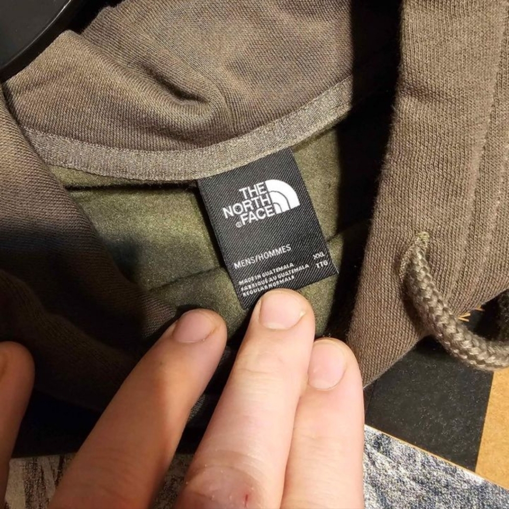North face hoodie xxl